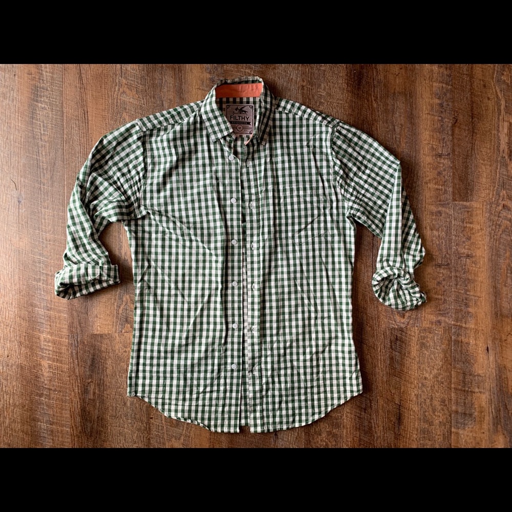 Filthy Etiquette Gingham Casual Button Down